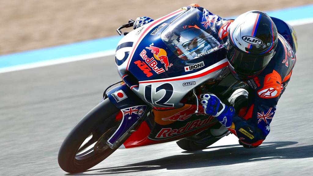 In the fast lane: Jamberoo's Jacob Roulstone is making his MotoGP dream a reality in Europe as he ramps up his training. Picture: Supplied 