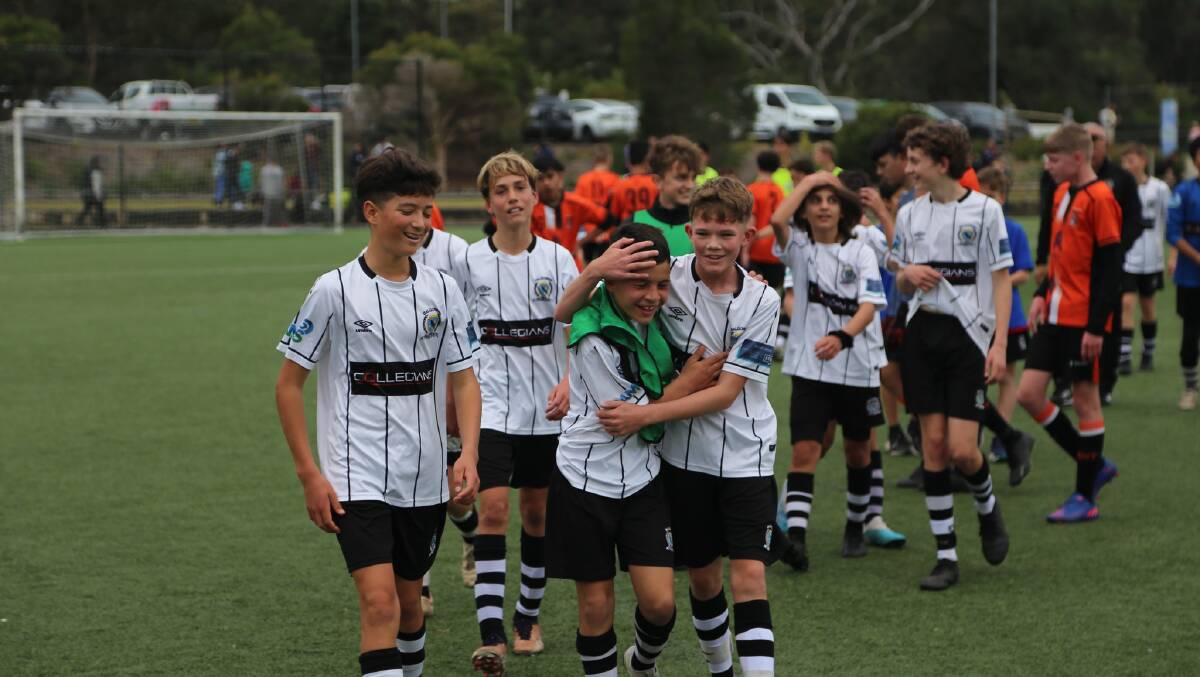 Balgownie U14's after taking out the State Cup. Picture by Daniel Rowan