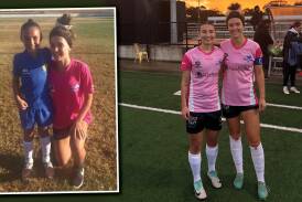 Sienna Saveska once looked up to Stingrays captain Chloe Middleton, now the two are first grade teammates. Pictures supplied