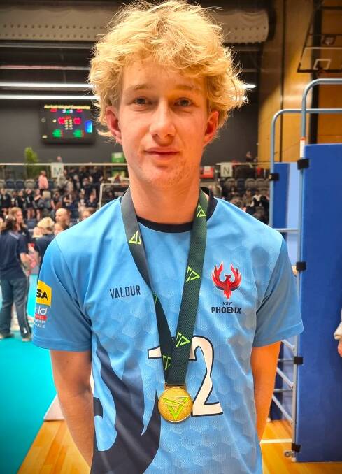 Adax Brienen posing with his gold medal after the match. Picture supplied