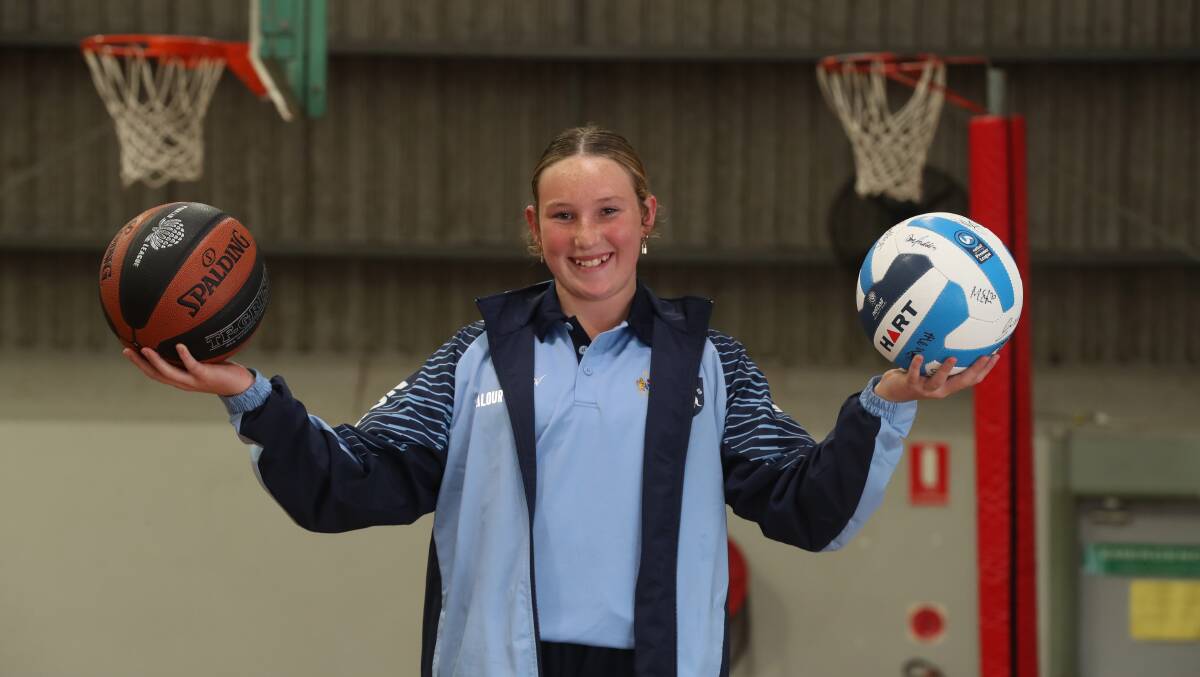 Indy Bradley continues to shine in both netball and basketball. Picture by Robert Peet