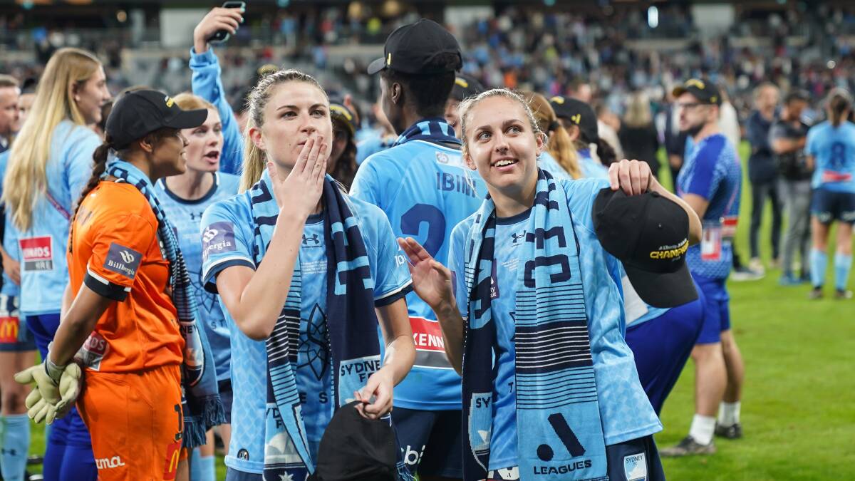 Mackenzie Hawkesby (right) has etched her name in Sydney FC folklore. Picture - @gragrapix / Zenith SEM