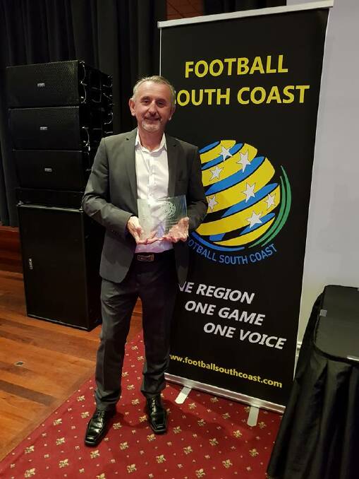 Ted Valic, father of South Coast United first grade coach Greg, was one of the founding members of the club, back in 1984. Picture by Football South Coast
