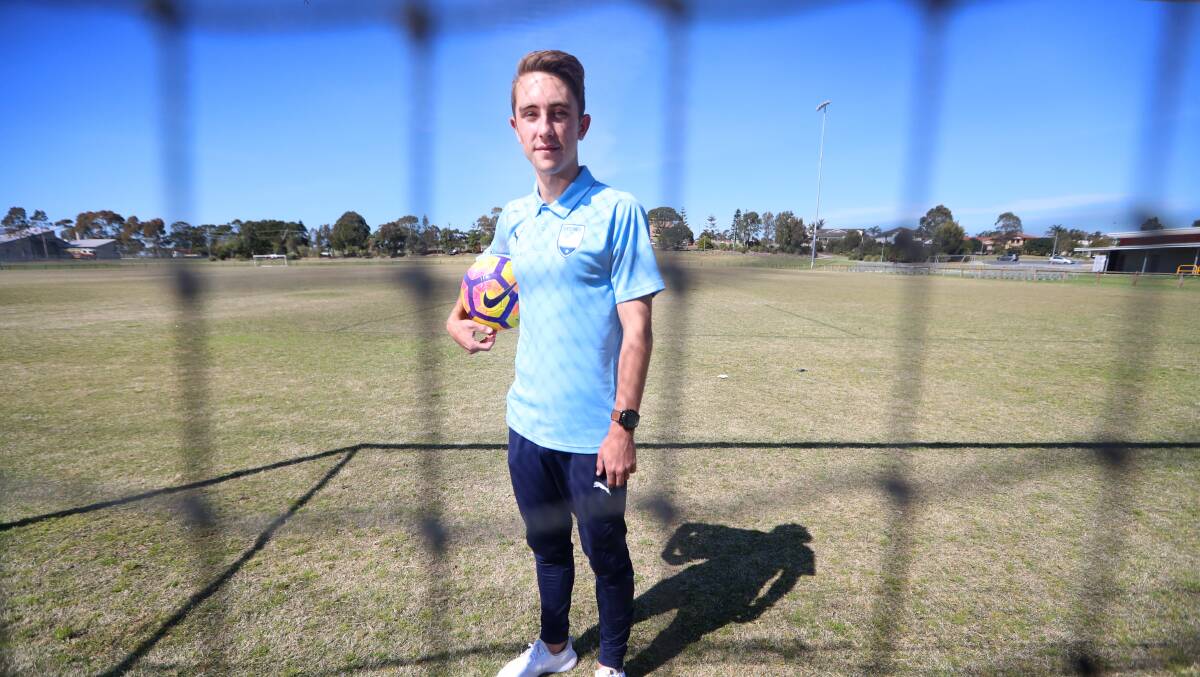 Joel King is back in sky blue. Picture by Sylvia Liber