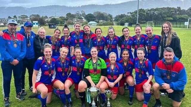 Woonona Sharks - 2023 women's Illawarra Premier League premiers. Picture by Stephen Smart