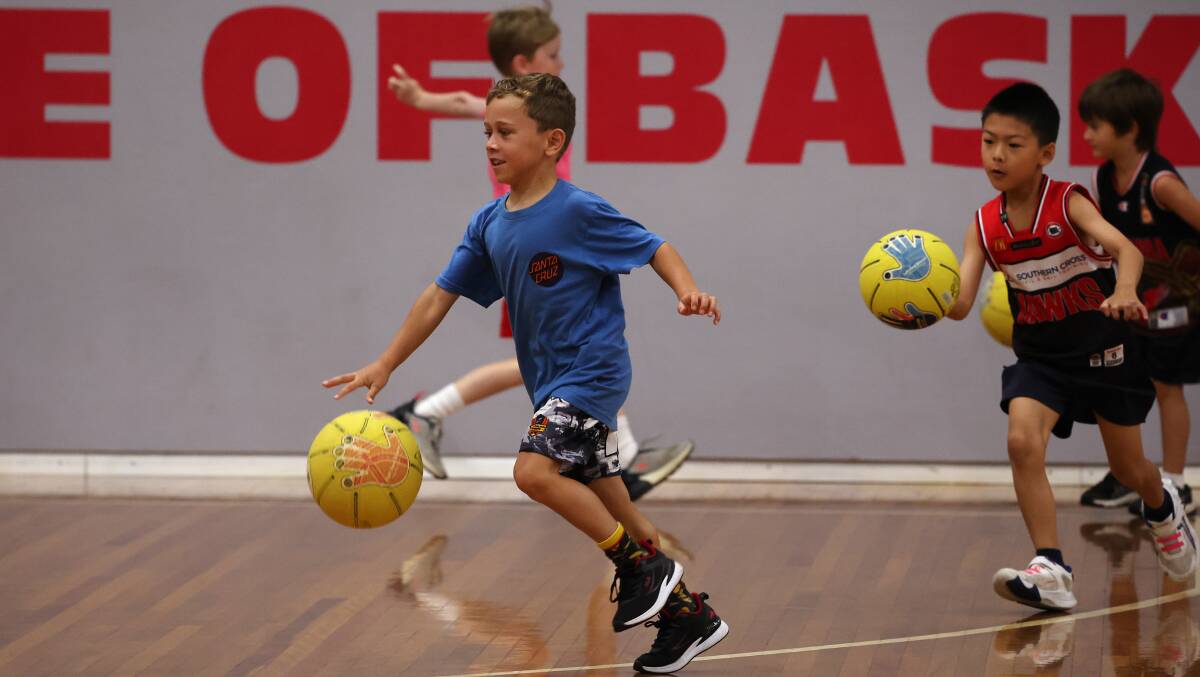 Check out the best 30 pics from Monday's school holiday clinic run by the Illawarra Hawks and Basketball Illawarra. Pictures by Sylvia Liber