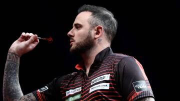 Focused: Englishman Joe Cullen kicked off the night with a win over Dave Marland. Picture: Adam McLean