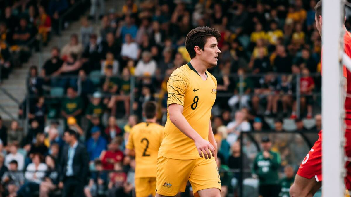 Hearne in action with the Pararoos. Picture - Football Australia