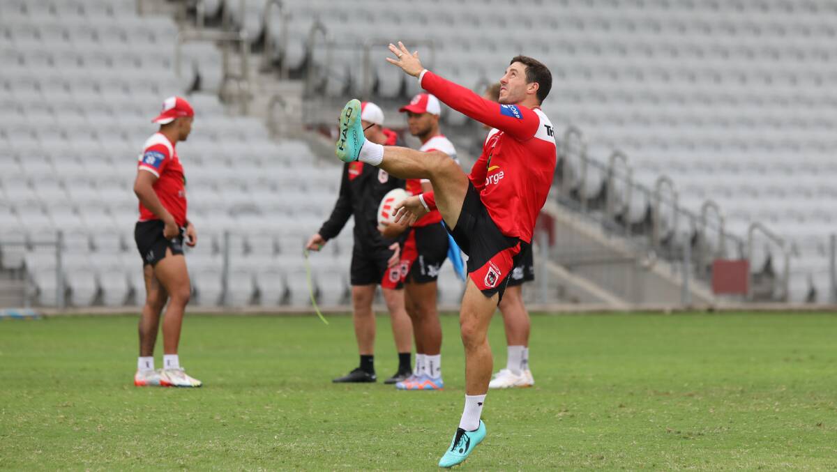 Playmaker Ben Hunt will be key to any chances of the Dragons defeating the Sharks on Sunday. Picture by Wesley Lonergan