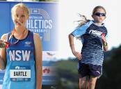 Sidney Bartle and Xavier Wilson both picked up gold medals at the recent Australian Athletics Championships in Adelaide. Pictures by Adam McLean and Sportspix