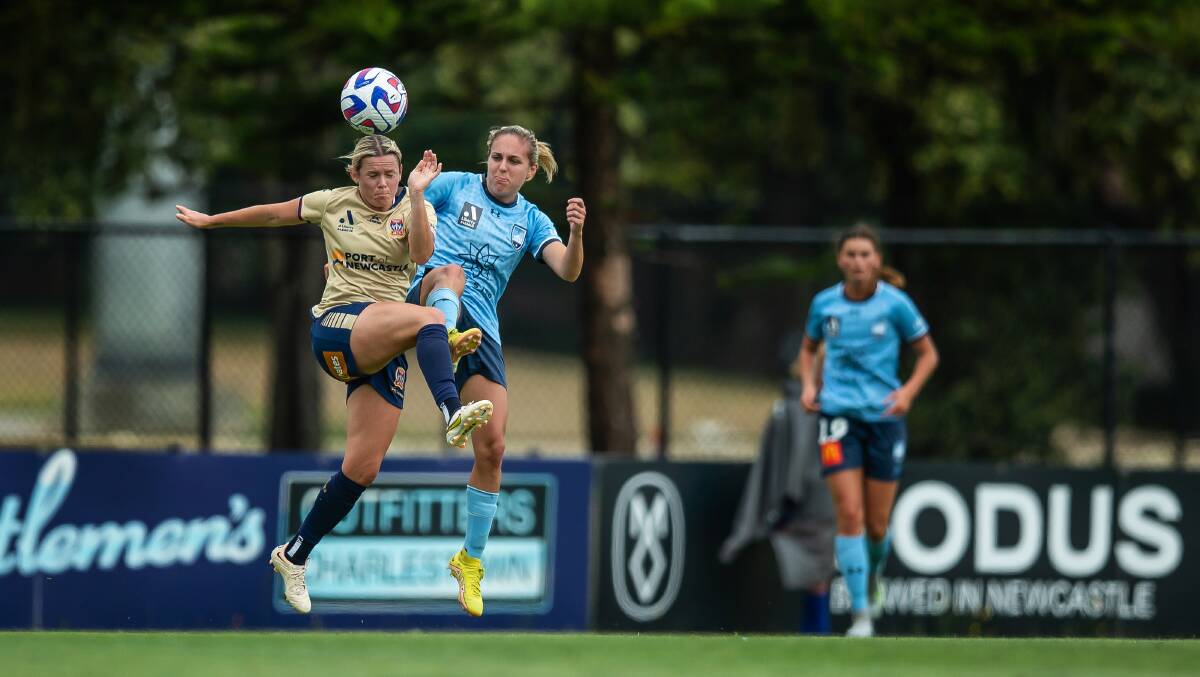 Hawkesby in action for the Sky Blues on Saturday. Picture by Marina Neil