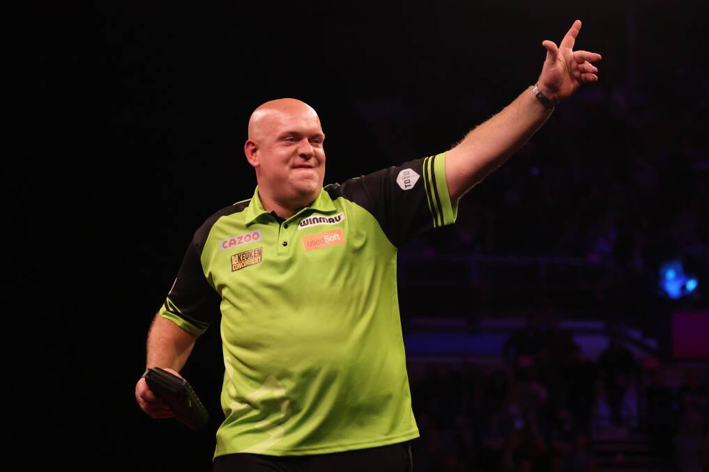 IN FORM: Michael van Gerwen says he has hit form after taking out the PalmerBet Queensland Darts Masters in Townsville. Picture: Getty Images
