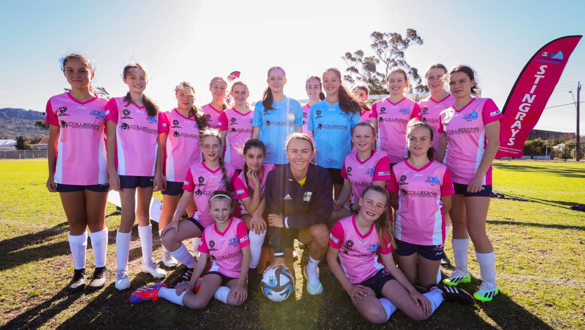 Caitlin Foord surprised her junior club the Stingrays on Saturday. Picture by Wesley Lonergan