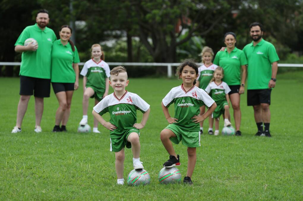 llawarra football dads self confessed football fanatics Damian De Santis and Rob Young decided to kick-off the grassroots soccer program in the Illawarra, after noticing a growing need for it in the area. Picture by Robert Peet