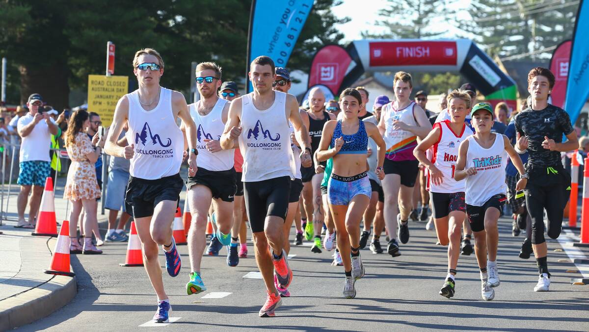 The fun run will again be a crucial part of the Wollongong Aquathon which is held this Thursday. Picture by Wesley Lonergan