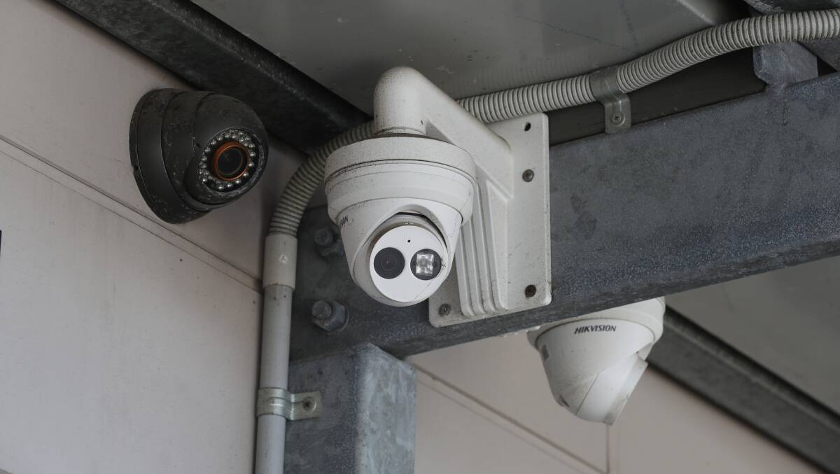 Facial recognition camera at The Warilla Hotel. Picture by Robert Peet.