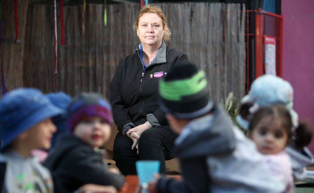 On National Early Educator's Appreciation Day staff at childcare centres in the Illawarra will go on strike. Boombalee Kidz general manager Kathy Patrick said parents were supportive of the action. Picture by Adam McLean