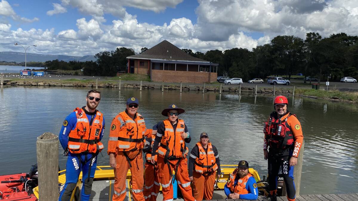 Volunteers assemble for flood rescue exercise at Berkeley boat ramp. Supplied picture