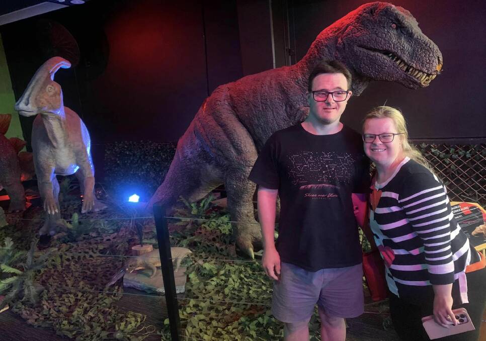 Even dinosaurs were part of Luke and Samantha's romance and their date day Sundays. Picture supplied.