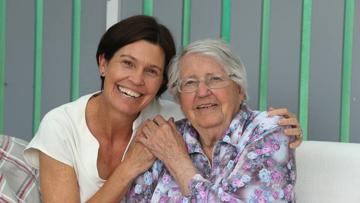 Mount Pleasant woman Annabel Ecroyd with 90-year-old Brigitte Oppitz became friends through the MCCI Friendship Program. Picture by Robert Peet 