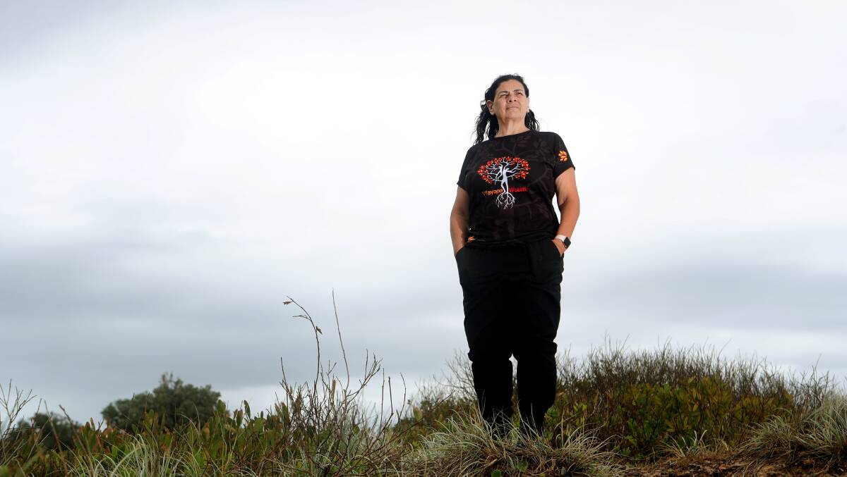Dr Jodi Edwards is nominated for the NSW Aboriginal Woman of the Year award for her work teaching Dharawal language,stories, and culture. Picture: Sylvia Liber.