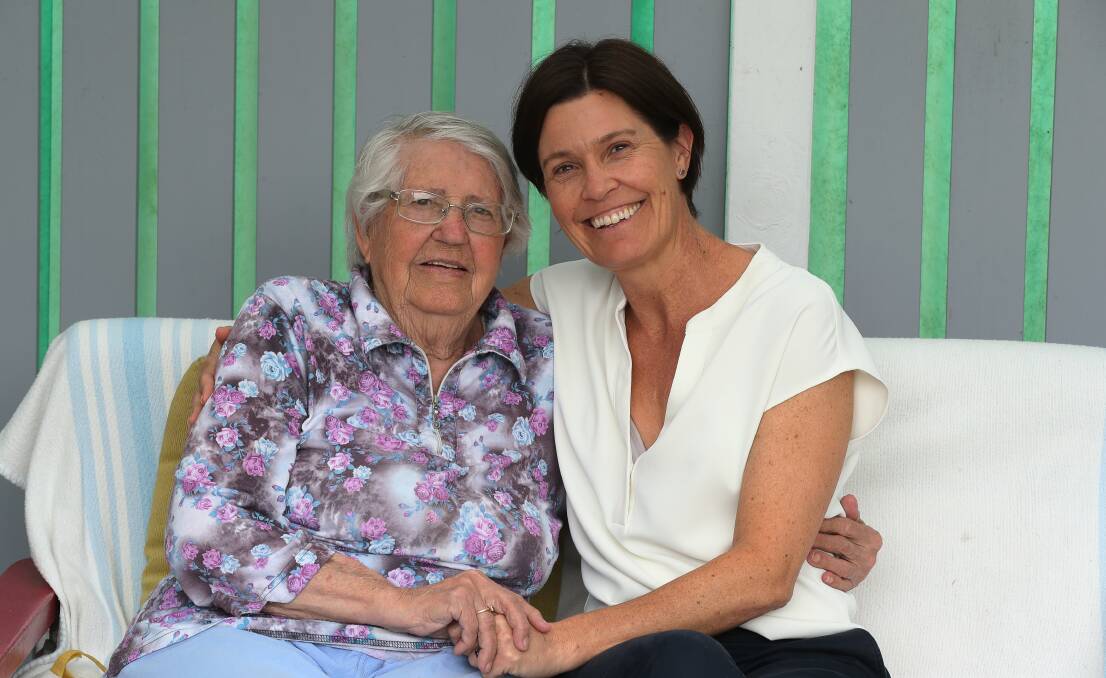 Mount Pleasant woman Annabel Ecroyd with 90-year-old Brigitte Oppitz became friends through the MCCI Friendship Program. Picture by Robert Peet 