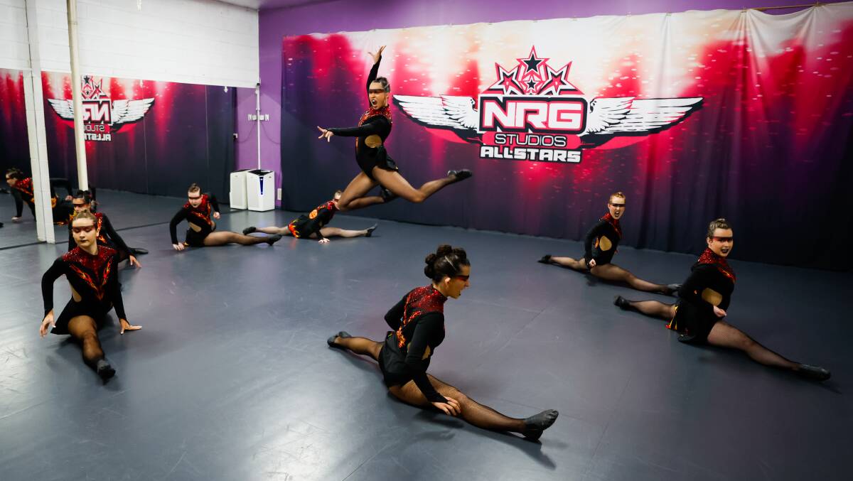 Elite Empresses at the NRG Dance studio in Wollongong. 