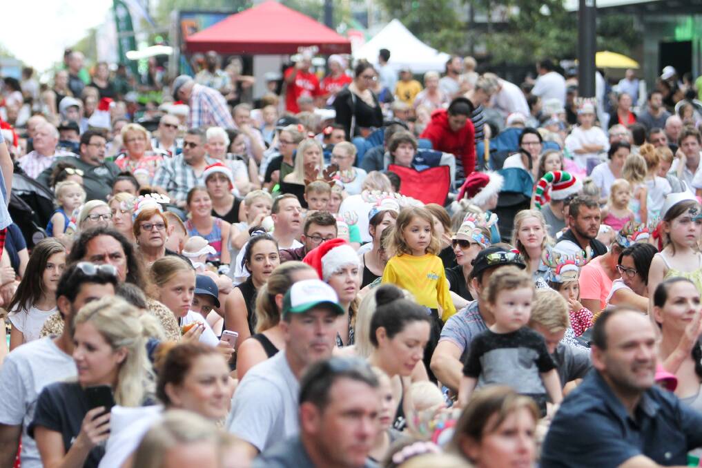 An Illawarra Mercury file photo from a Christmas carols event in Wollongong's Crown Street Mall. Picture by Adam McLean.