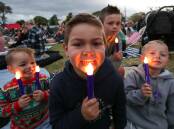 Flashback to 2022 with Walter Heapy, Cooper Bragg, Brody Heapy and Koa Thomas at the Shellharbour Carols by Candlelight. Picture by Adam McLean. 