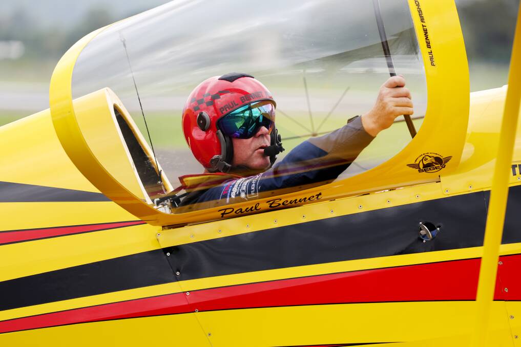 Paul Bennet, Australian Freestyle Aerobatic Champion. Picture by Sylvia Liber