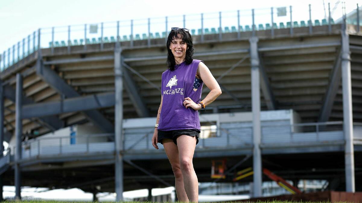Program specialist, Caitlin Dooley, pictured by WIN Stadium. Pic by Robert Peet. 