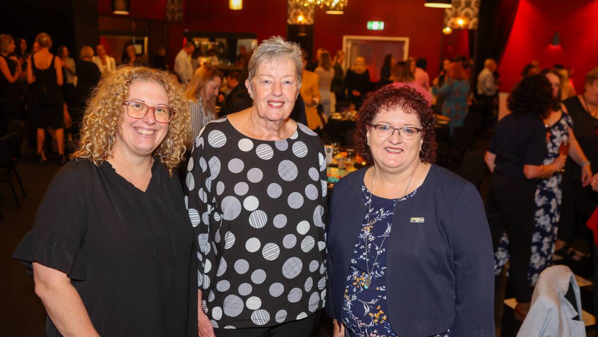  Mandy Drain, Glenda Papac and Deputy Lord Mayor Councillor Tania Brown at the IWIB Business Womens Awards Finalists Lunch event. Picture by Adam Mclean