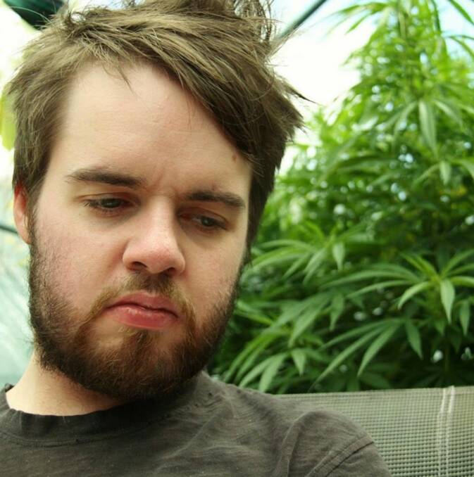 Jeremy Bester, 26, has been using medicinal cannabis grown at the family's East Tamar home to reduce seizures. Picture: Supplied 
