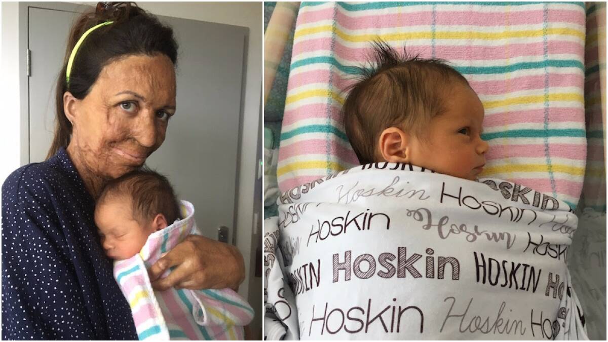 LOVE: Turia with her new baby boy, Hakavai Hoskin. 