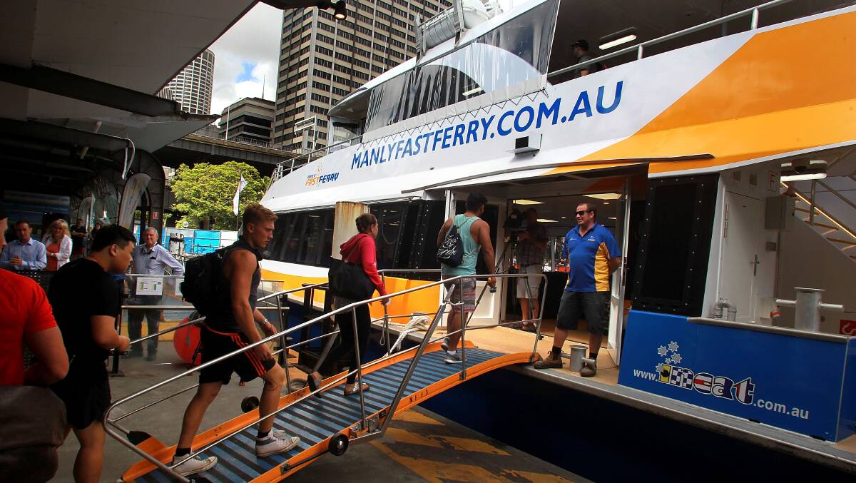 Manly Fast Ferries has the sole rights to operate fast ferries from Circular Quay to Manly. Photo: Ben Rushton
