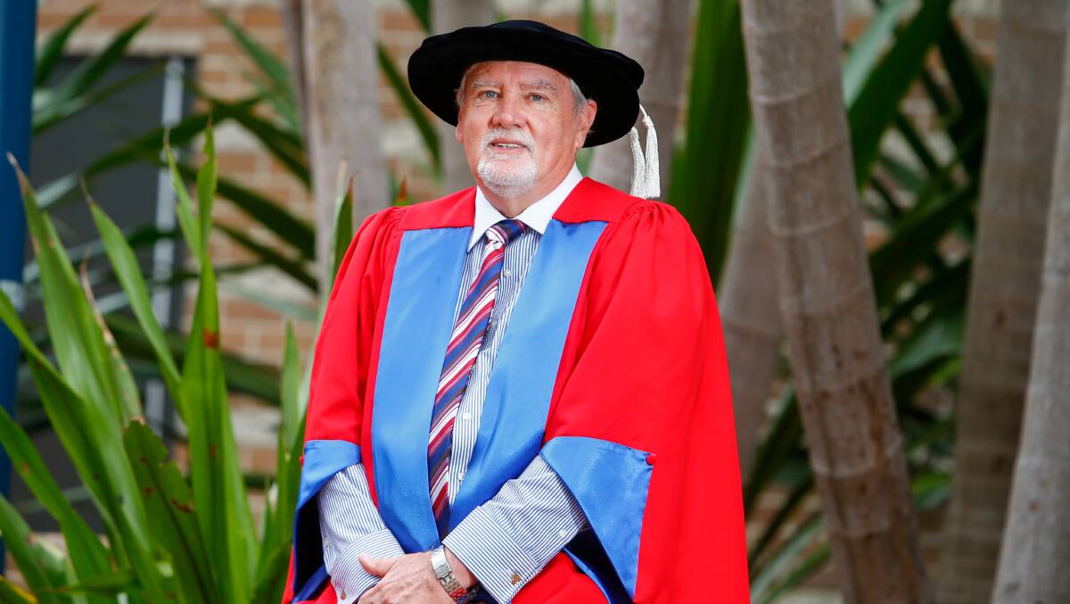 Professor Philip Clingan at the University of Wollongong for the Faculty of Science, Medicine and Health graduation ceremony. Picture: ADAM McLEAN