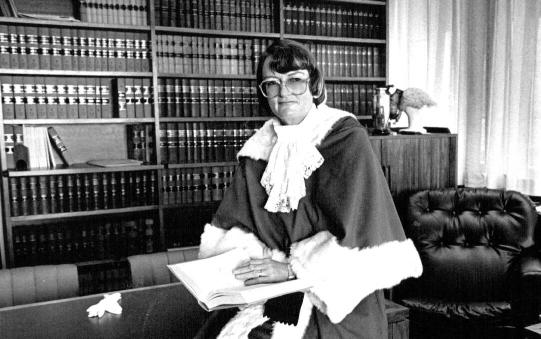 Jane Mathews, pictured in 1987, was the first female judge of the NSW Supreme Court. Picture: Kenneth Stevens