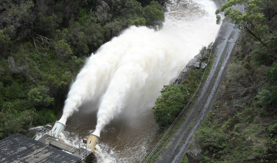 Cataract Dam is at 72.1 per cent, up 4.5 per cent in the past week. One year ago the dam was only at 26.7 per cent capacity. Picture: Robert Peet