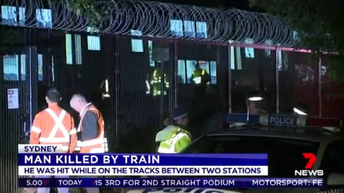 ‘Train vandal’ hit and killed by passenger train in Sydney’s south