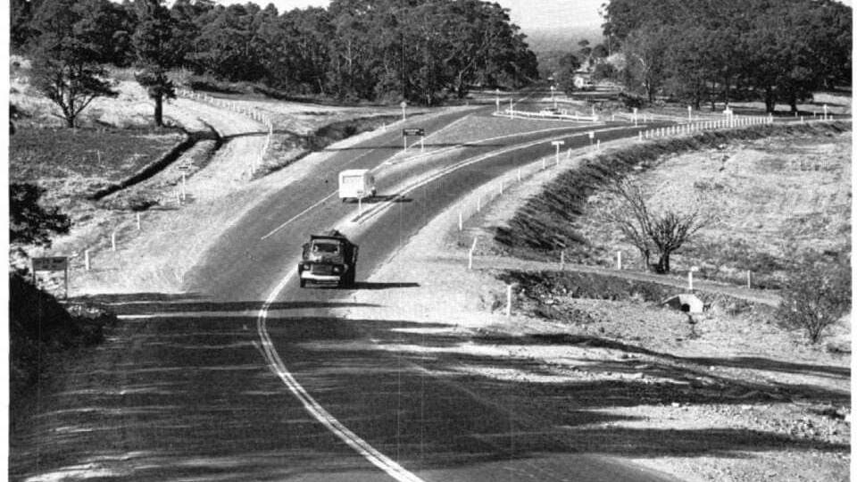 A shot from the 1960s at the bottom of Mt Ousley. Picture: Lost Wollongong