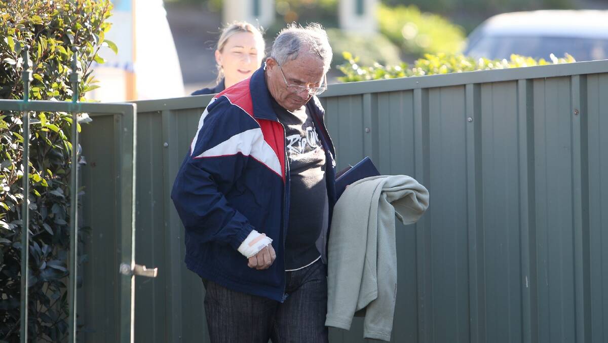 The victim fled to the home of neighbour Bob, 76. Picture: Adam McLean