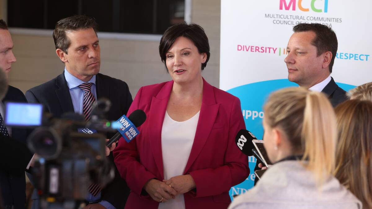 NSW Labor leader Jodi McKay visited Wollongong on Tuesday. Picture: Robert Peet