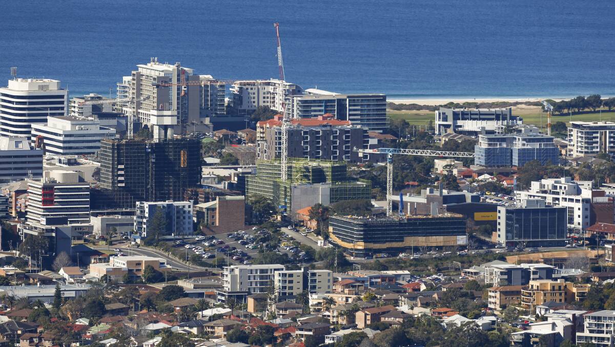 Wollongong's booming construction sector gained 859 in the 2018-19 year. Picture: Anna Warr