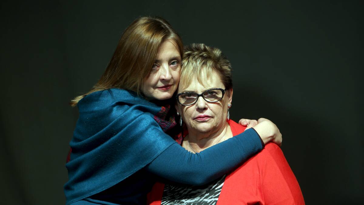 Jeanette Cronin, left, who will play Lindy Chamberlain-Creighton in Letters to Lindy.  Photo: Sylvia Liber