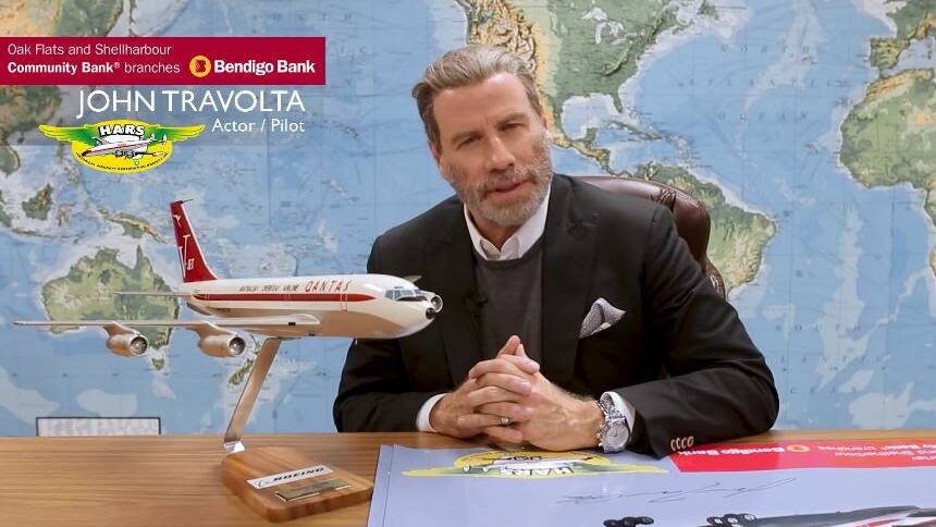 'Can't wait to see you': John Travolta's video message ahead of Illawarra trip