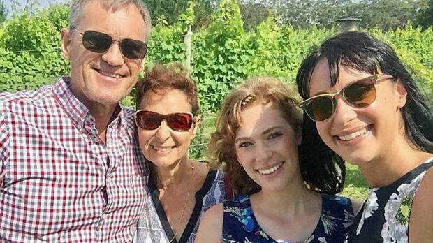 Lars Falkholt, his wife Vivian, and their daughter Annabelle died in the Princes Highway crash, while Jessica Falkholt (right) remains critical. Picture: Facebook