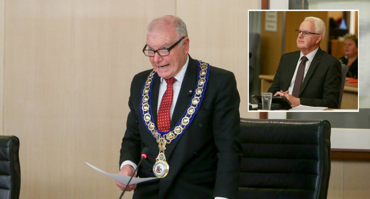 Wollongong Lord Mayor Gordon Bradbery. Inset: Chris Connor
