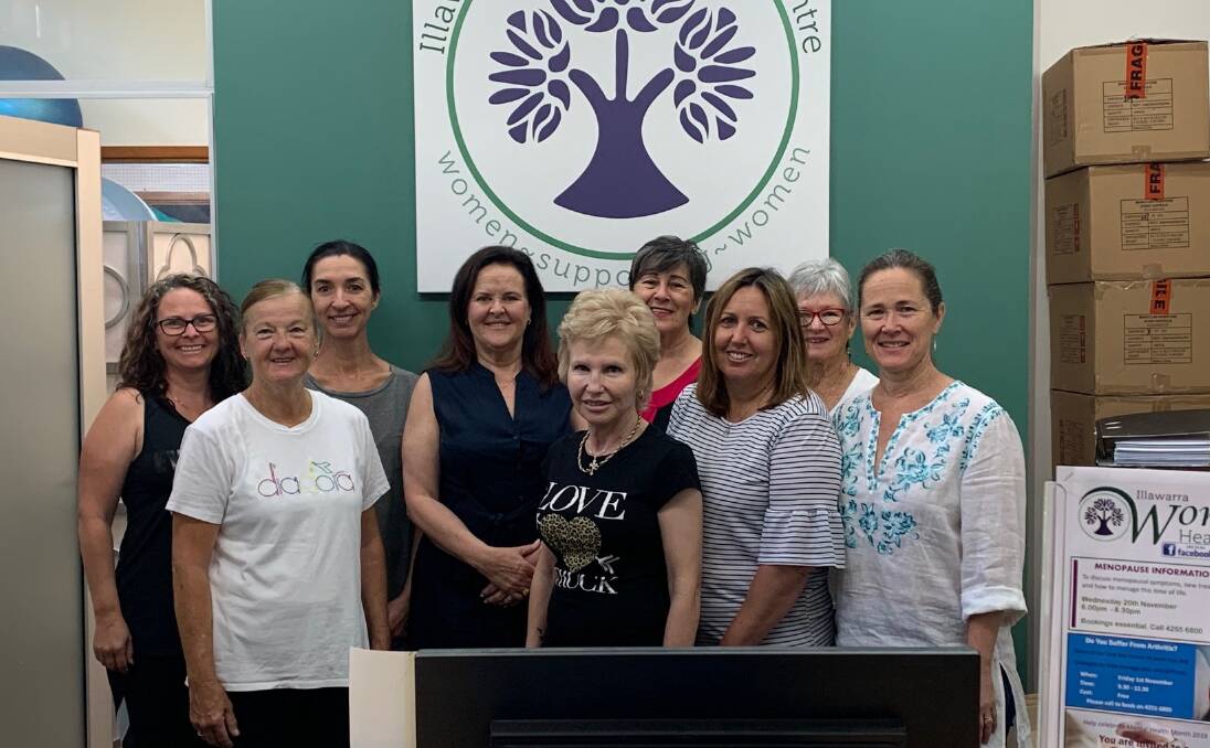 Shellharbour MP Anna Watson (centre, back) with staff from the Illawarra Women's Health Centre.