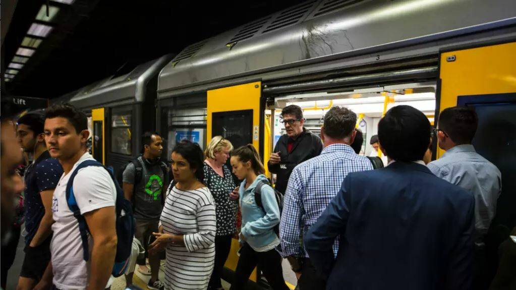 Passengers have been warned to expect delays on five Sydney train lines on Monday morning. Picture:DOMINIC LORRIMER