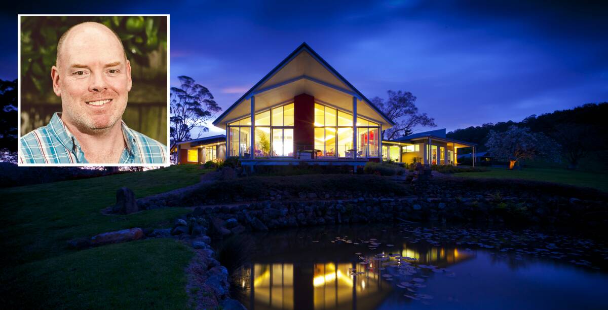 REGULATION: Anthony Houghton (inset) and partner let out suites at their property, Mt Hay Retreat at Berry, year-round via platforms such as Airbnb, HomeAway and their own website. Pictures: Supplied